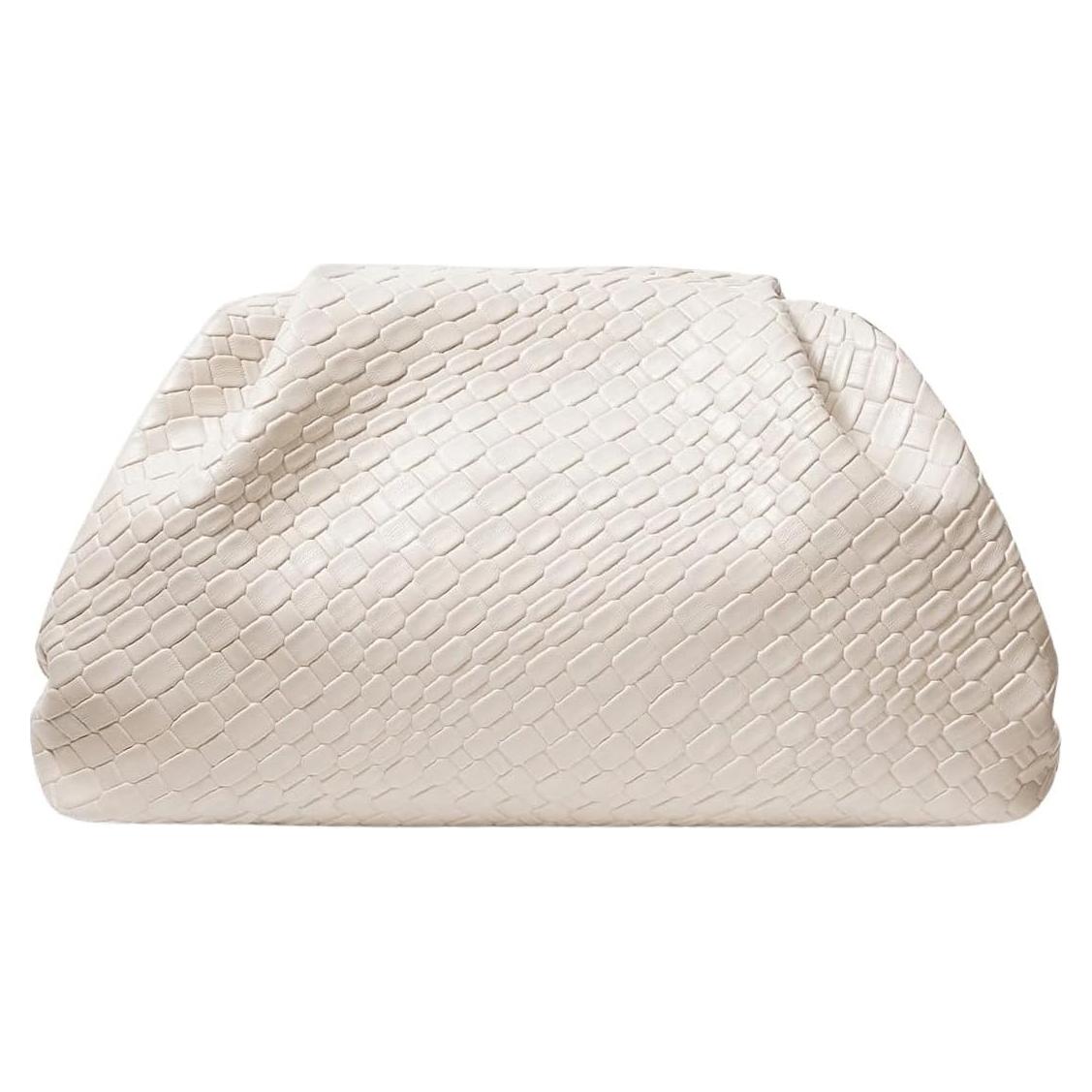 Bolso Clutch Woven QWINEE para Mujeres - Cuero PU Elegante