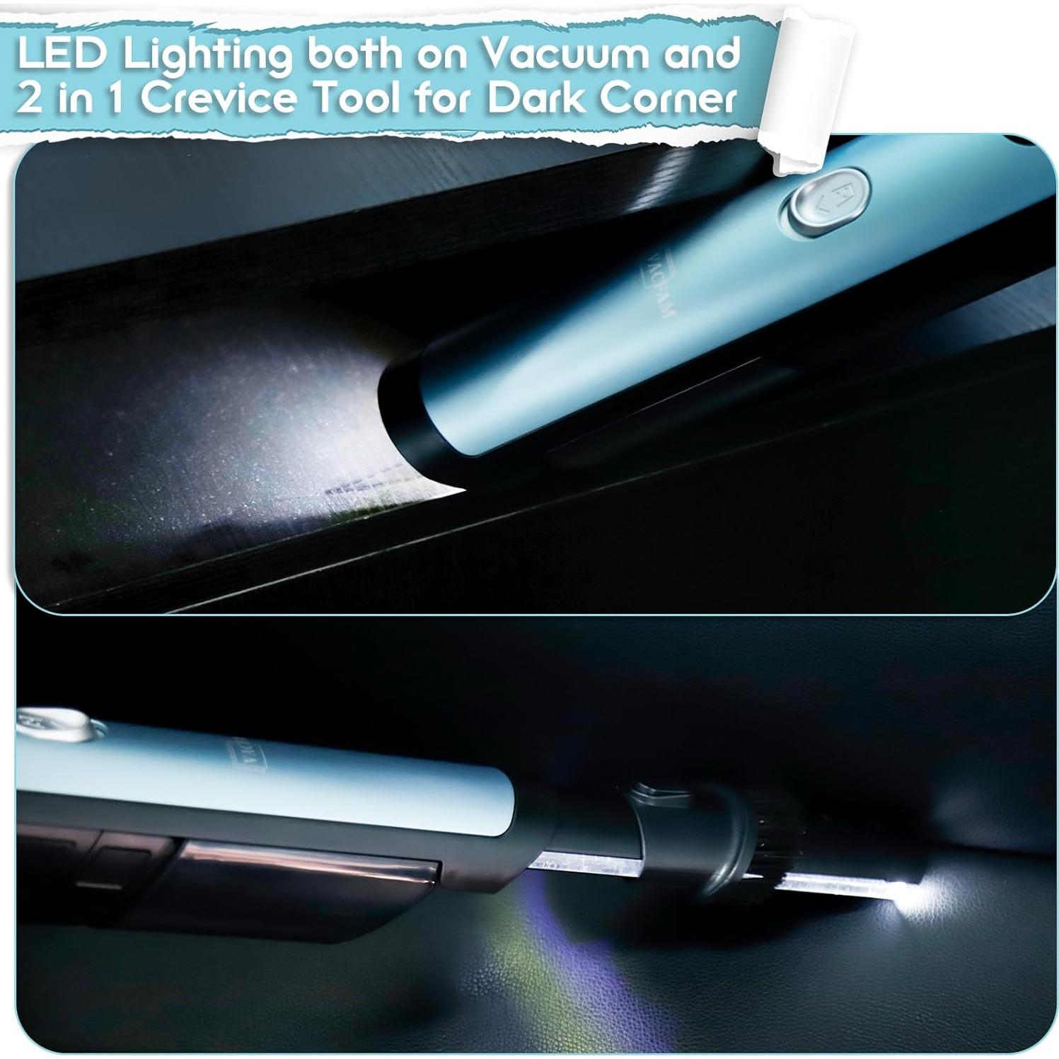 Aspiradora de Mano Inalámbrica VACFAM VR-830 120W Azul