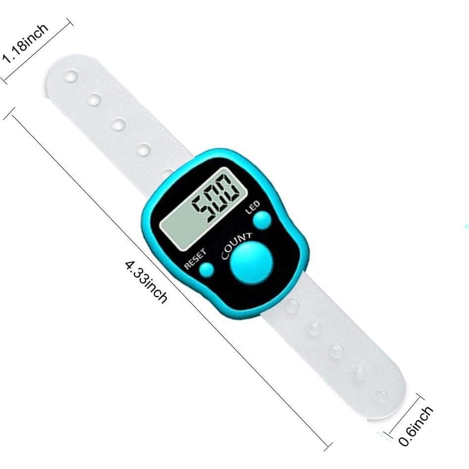 Contador de Dedos Electrónico TESEAS - Paquete de 6 Unidades LED