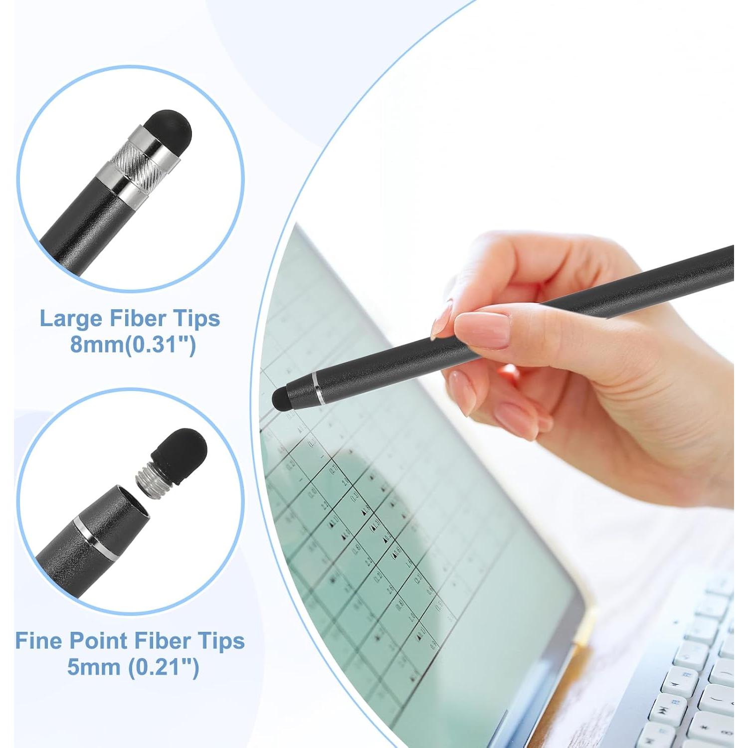 Bolígrafos Stylus PATIKIL 5 Pcs Alta Sensibilidad Negro