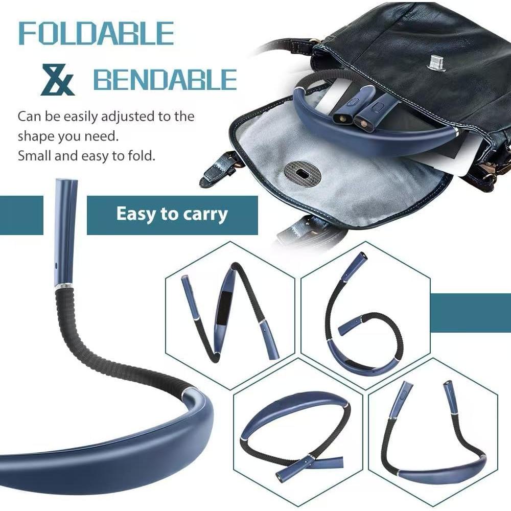 Luz de Lectura Recargable para Cuello CQP-DZ-006 3 Brillos Azul