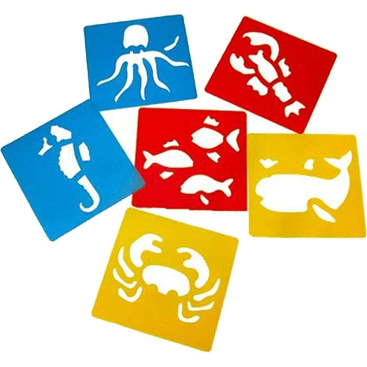 Plantillas de Dibujo Lependor 36 Piezas para Niños - Lavables