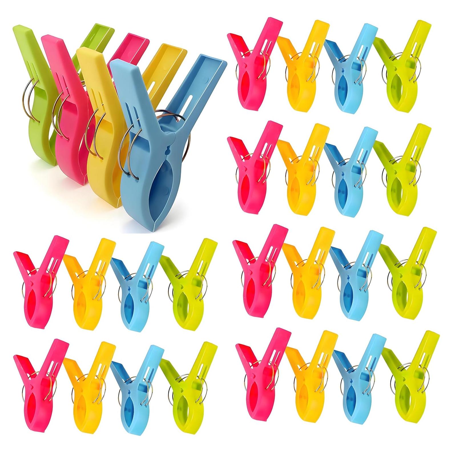 Pinzas para Toallas de Playa Criativo Live 11 cm - 24 Piezas