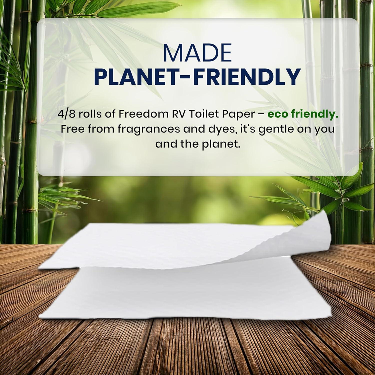Papel Higiénico Biodegradable Freedom Living 4 Rollos 500 Hojas