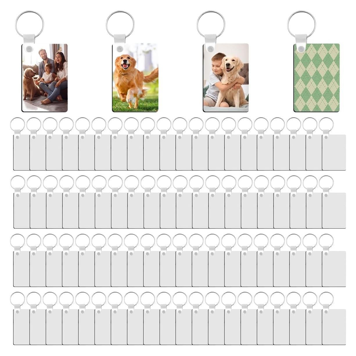 Plantillas de Llavero Sublimación Allruyee 150 Piezas MDF