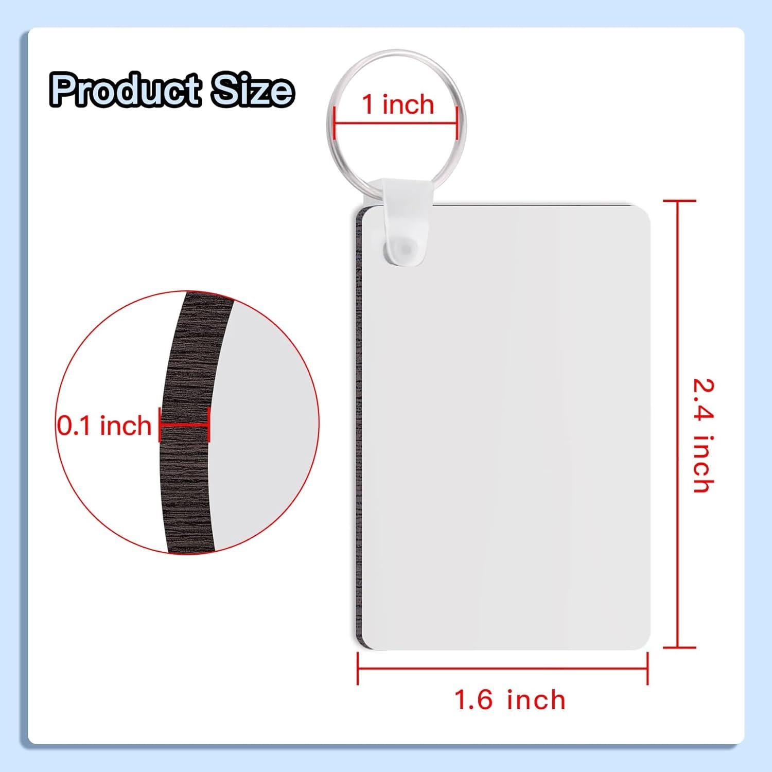 Plantillas de Llavero Sublimación Allruyee 150 Piezas MDF