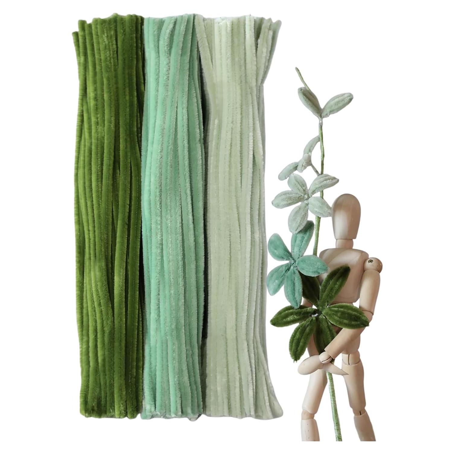 300 Limpiapipas Ombre Verde Claro Harmoso para Manualidades