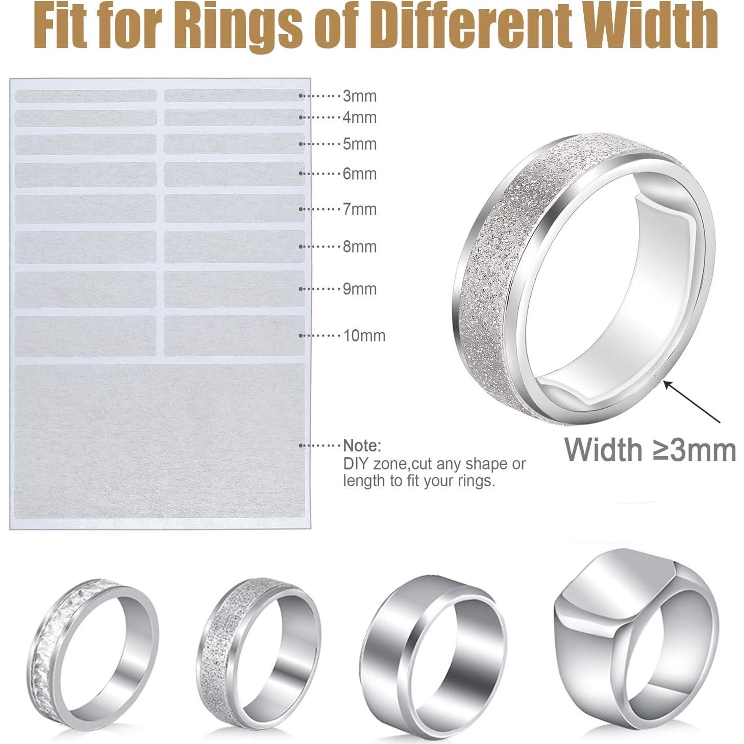 Ajustadores de Tamaño de Anillo Blulu - 85 Piezas, 5 Hojas