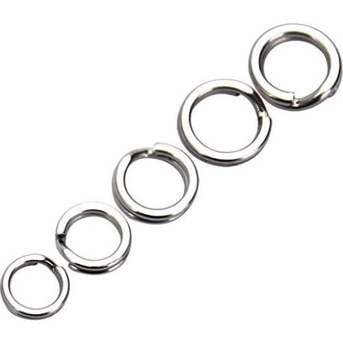 200 Anillas de División Acero Inoxidable JJZS 5-9mm para Joyería y Pesca