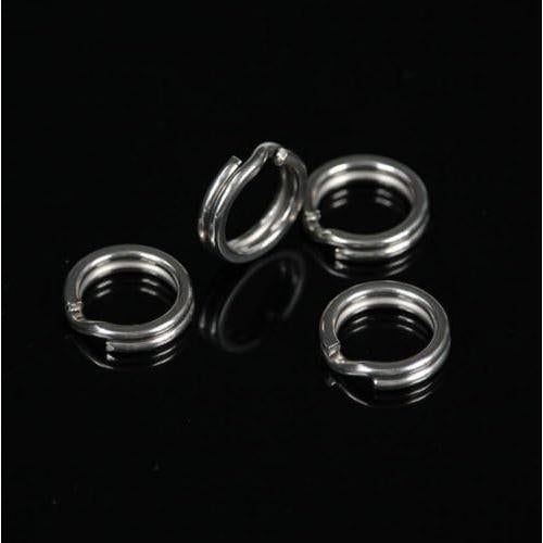 200 Anillas de División Acero Inoxidable JJZS 5-9mm para Joyería y Pesca