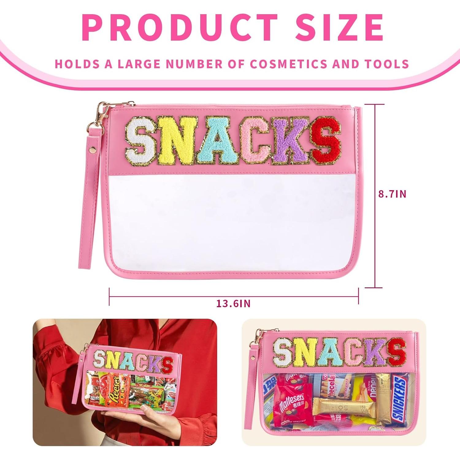 Bolsas de Snack Sunnydeer 2 Pcs Rosa, Multiuso y Resistente