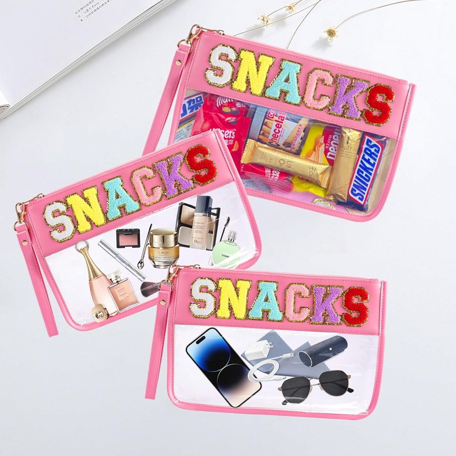 Bolsas de Snack Sunnydeer 2 Pcs Rosa, Multiuso y Resistente