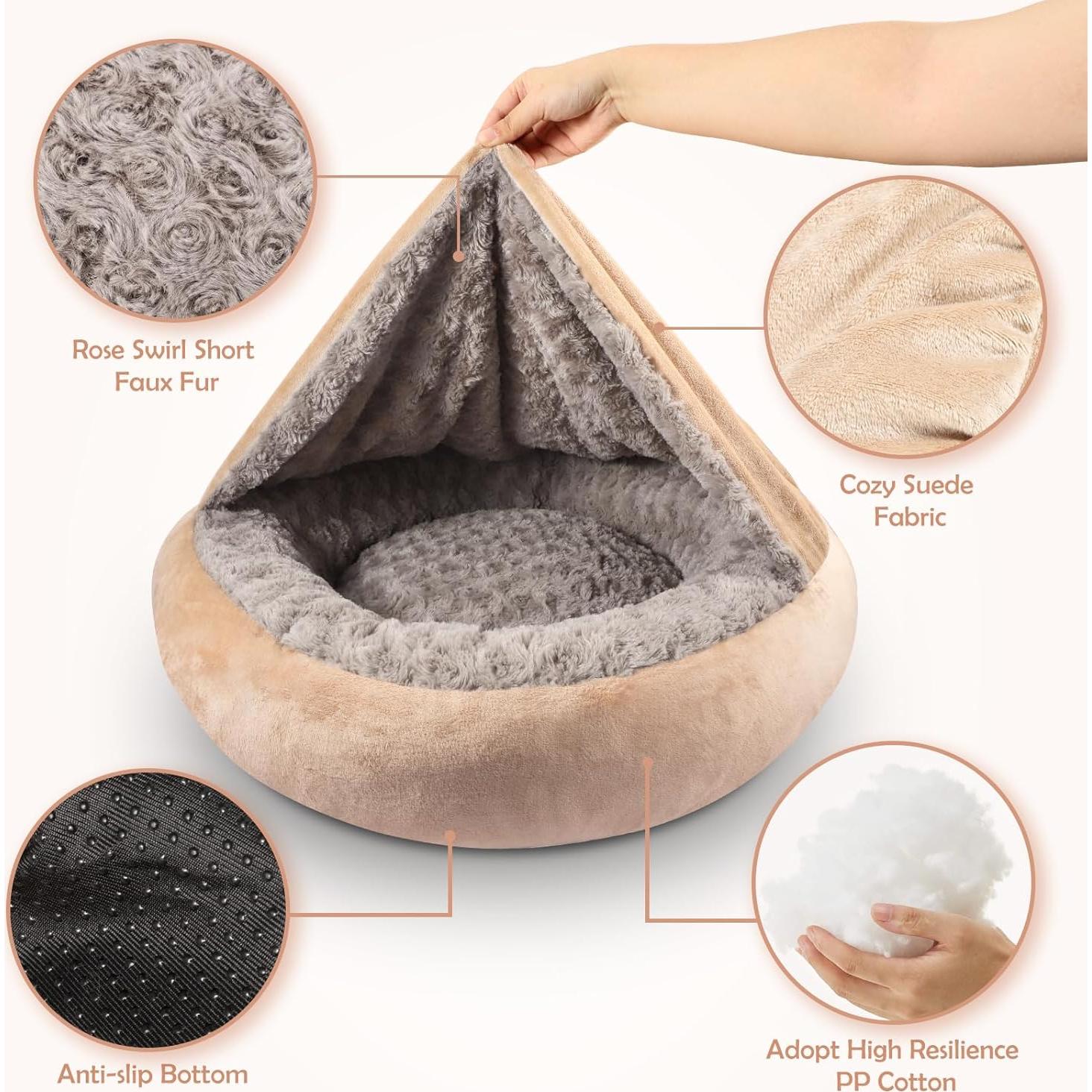 Cama para Perro y Gato JOEJOY Pequeña 58.42 cm Antideslizante