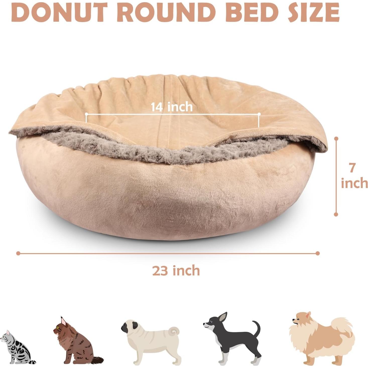 Cama para Perro y Gato JOEJOY Pequeña 58.42 cm Antideslizante