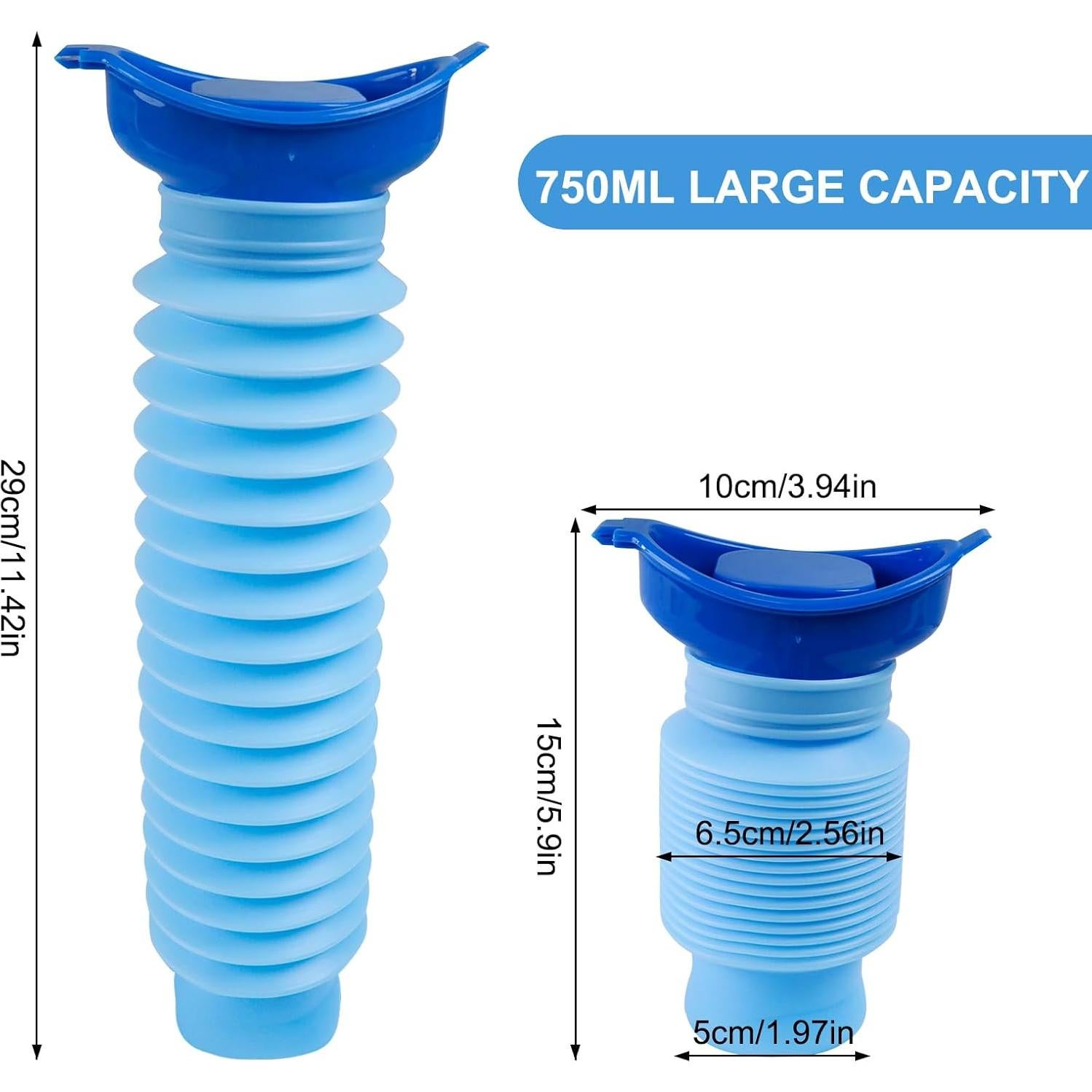 Orinal Portátil Leetye Mei AM0015-BLU 750ml Plegable Azul