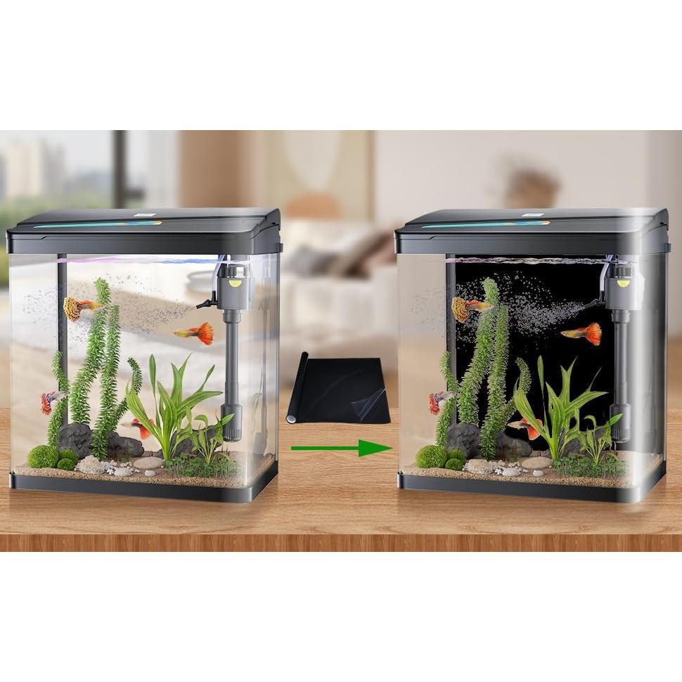 Fondo de Acuario Negro COCODE 60x30 cm Autoadhesivo Vinilo