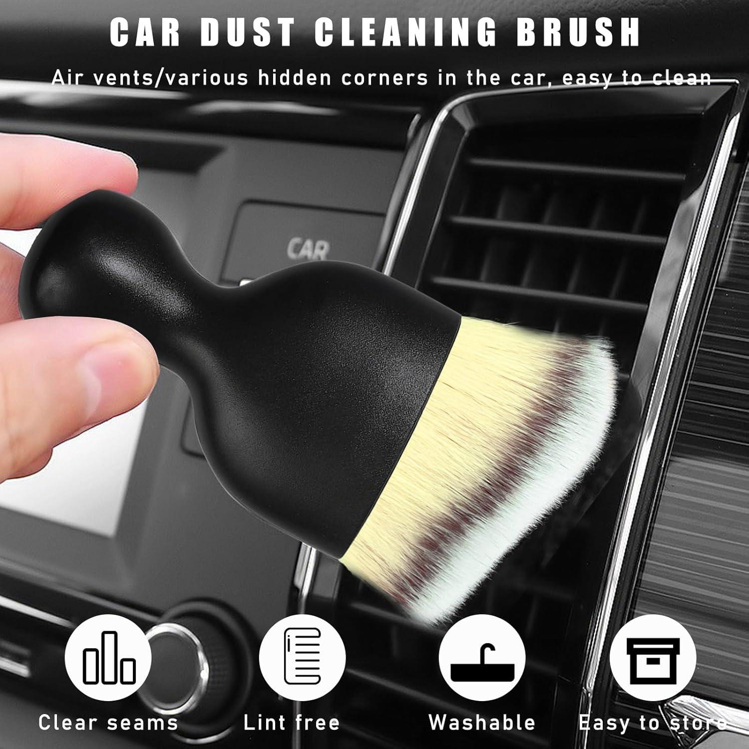 Cepillo de Polvo para Interior de Auto Dickno Beige 4.5x9.8cm