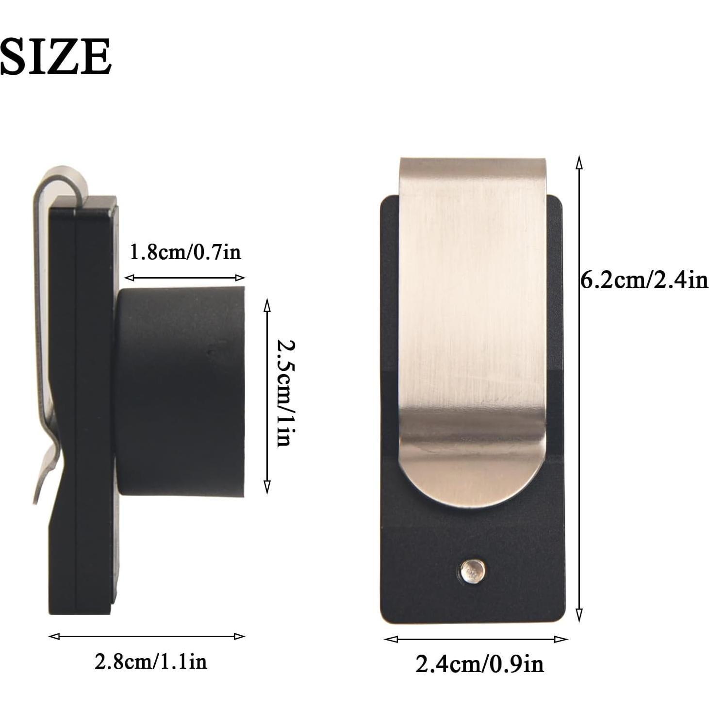 Porta Tiza de Billar Lake of Fire con Clip Magnético - Negro