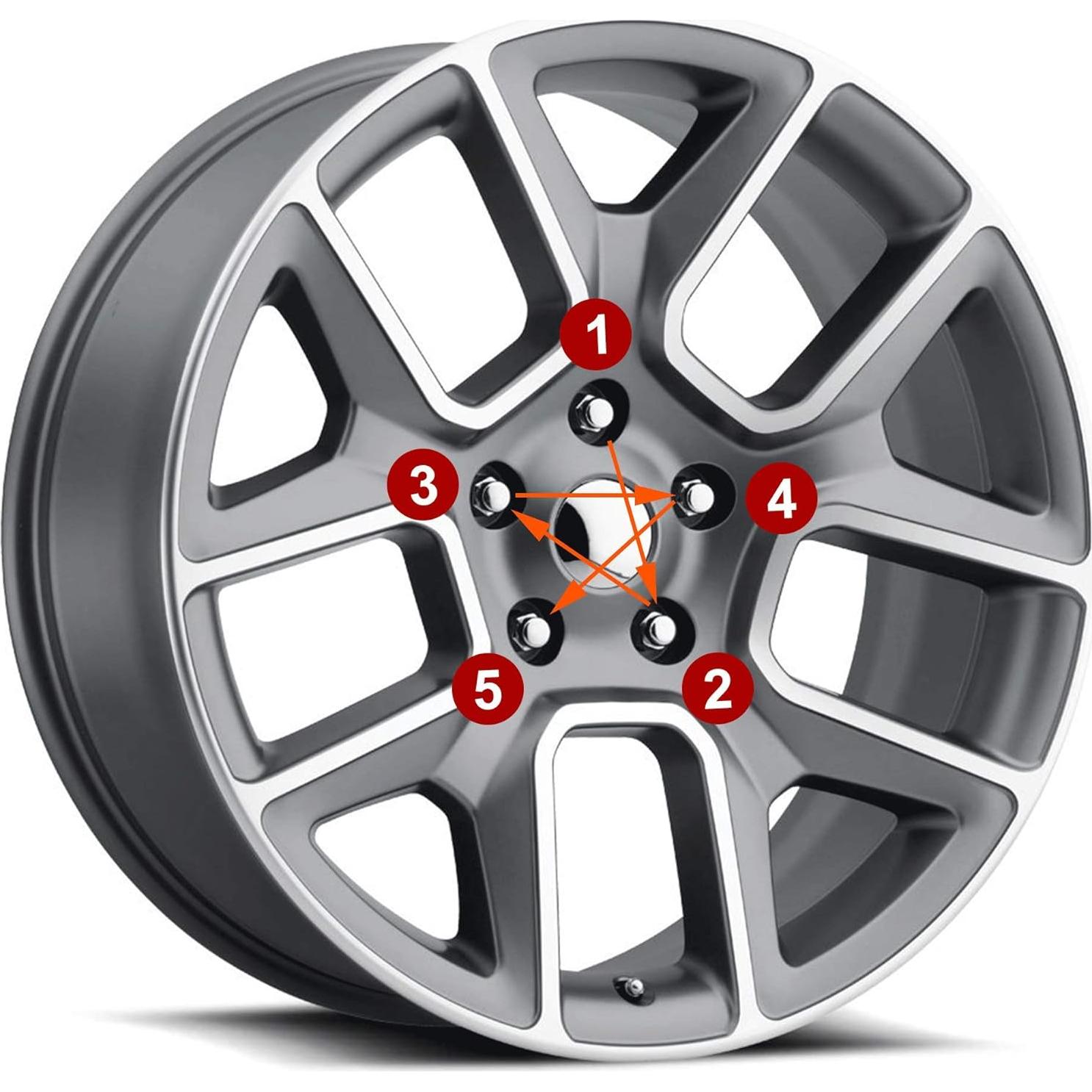 Tuercas de Rueda FLYCLE 12x1.5 Cromo 20PCS Asiento Cónico