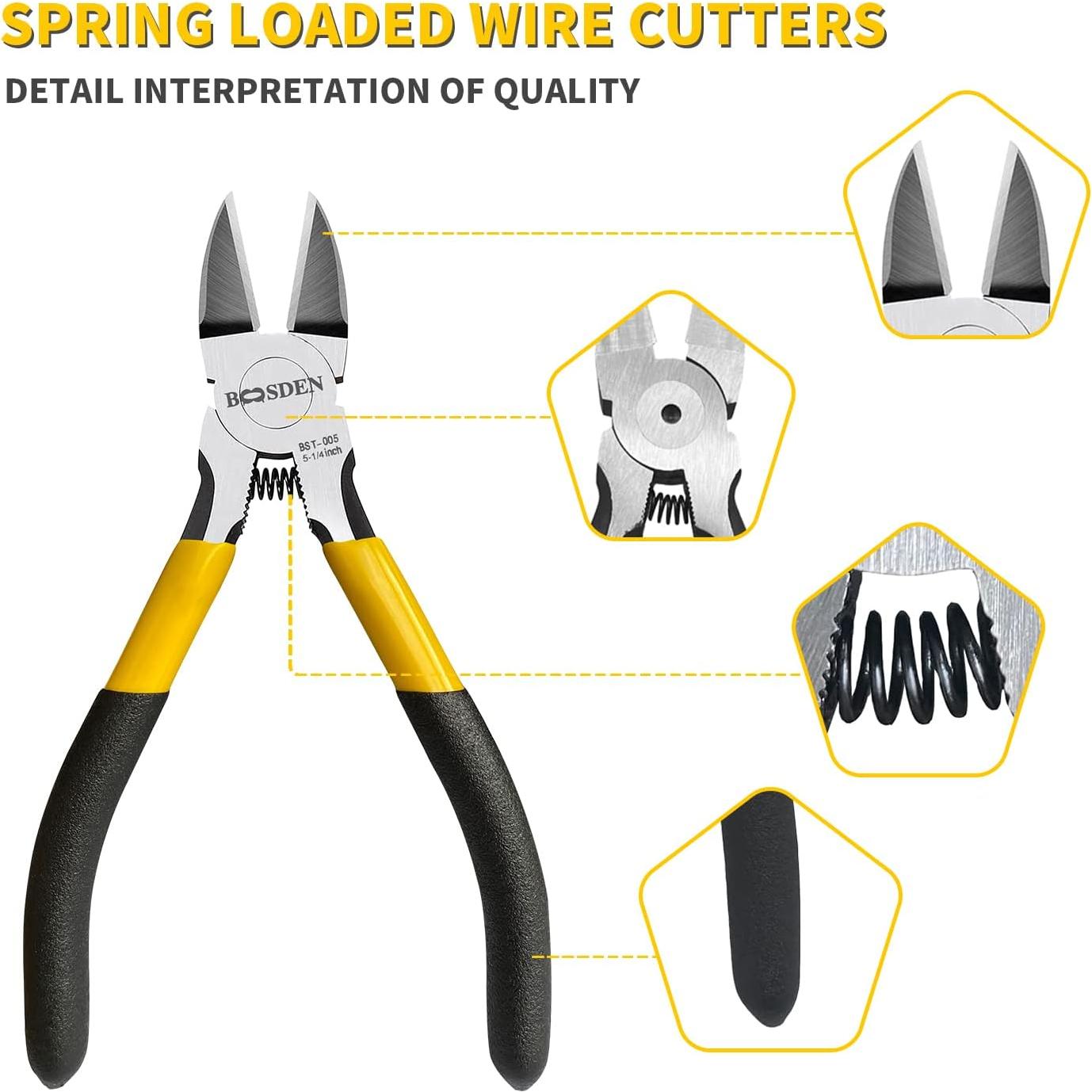 Cortadores de Alambre BOOSDEN 5" Ultra Afilados para Joyería