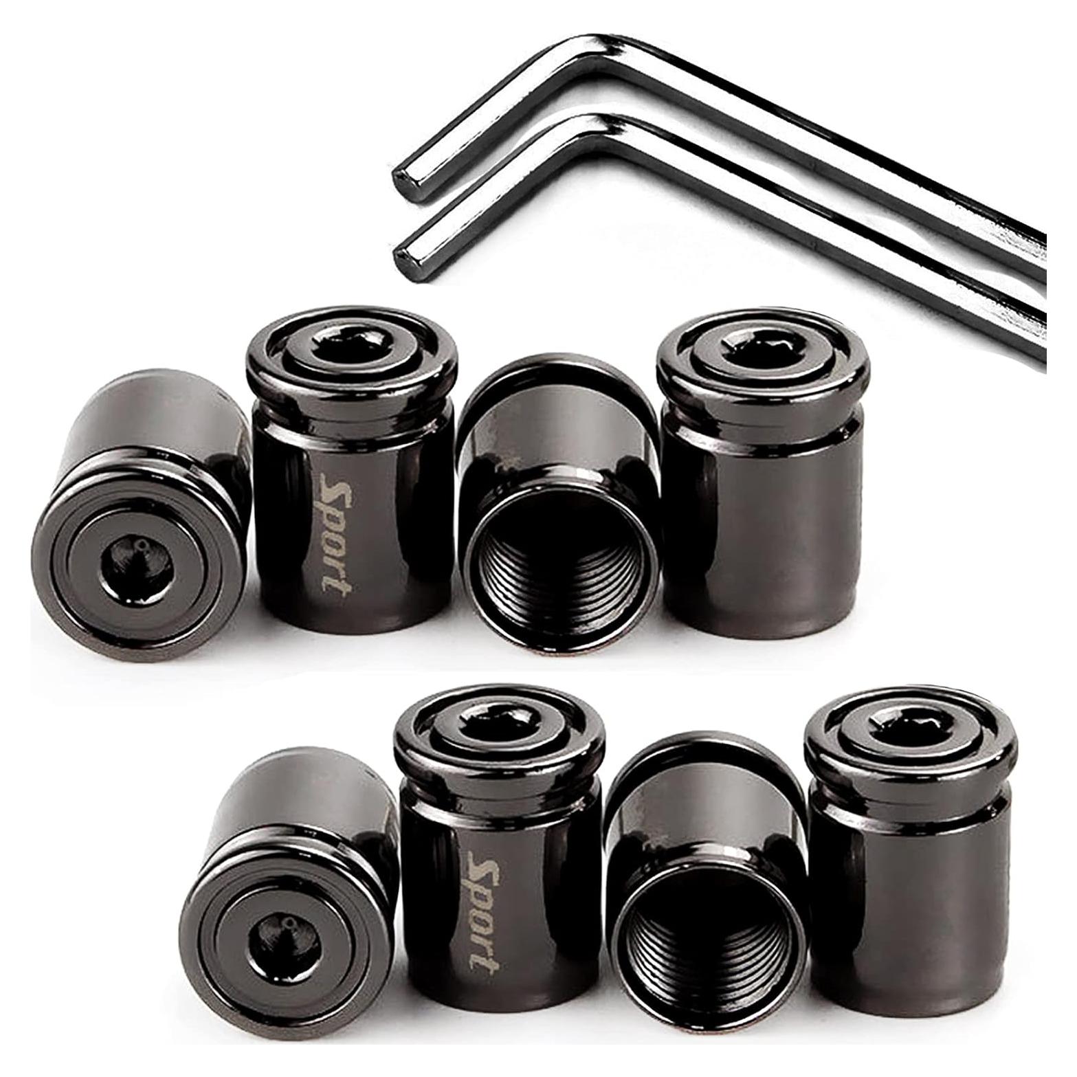 Tapas de Válvula de Neumático Dsycar Antirrobo 8 Piezas