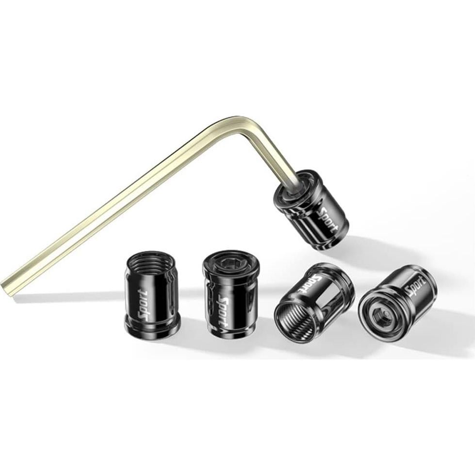 Tapas de Válvula de Neumático Dsycar Antirrobo 8 Piezas