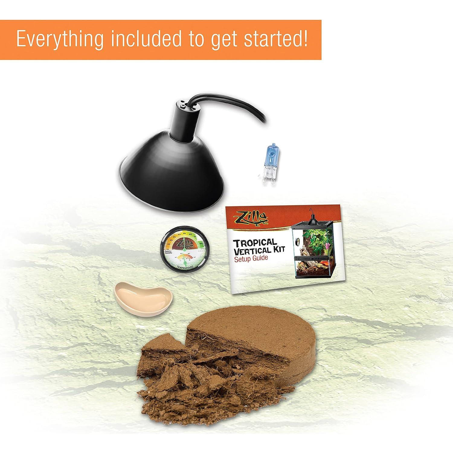 Terrario Vertical Zilla 30.48x30.48x45.72 cm para Reptiles