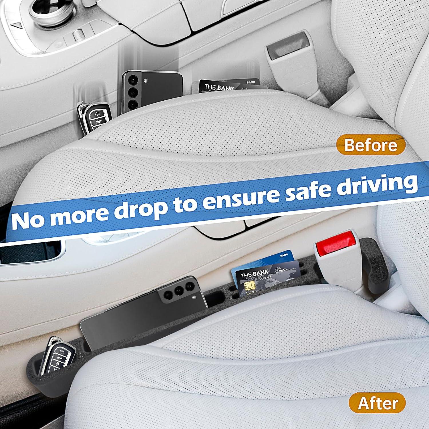 Relleno de Espacio para Asiento de Coche DEWEST - Juego de 2, Ajustable