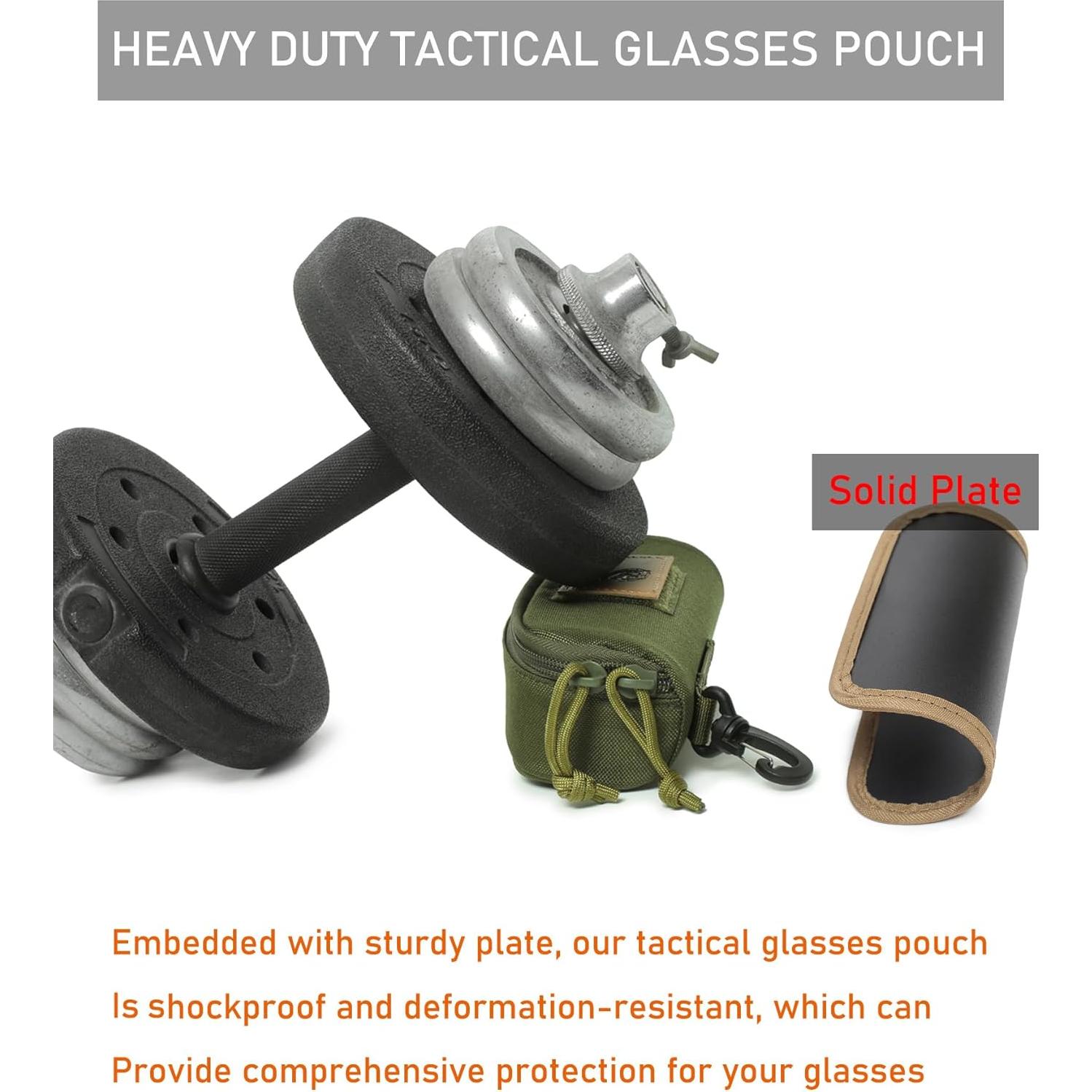 Funda Táctica Molle para Gafas Lemubeane Verde Militar