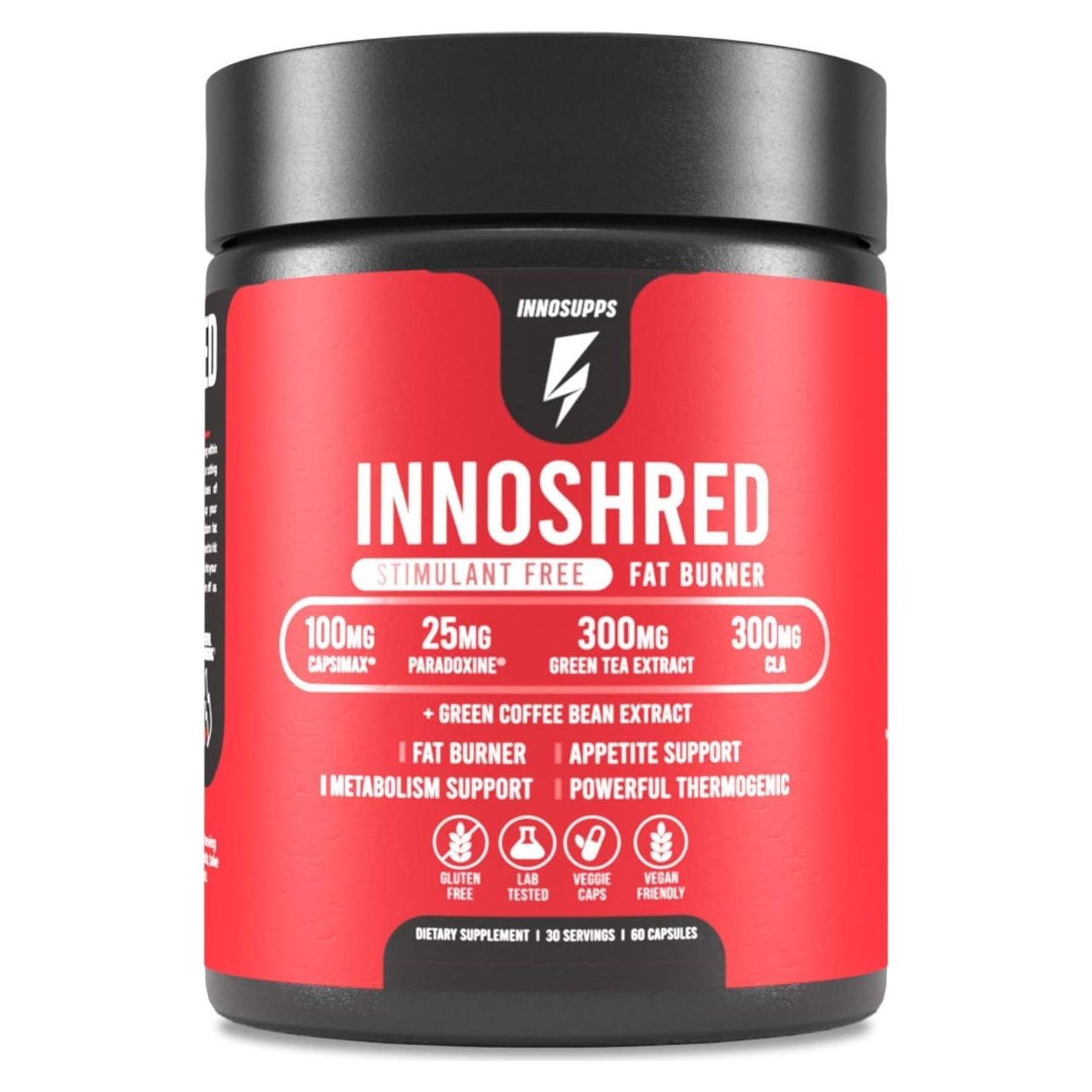 Inno Shred Quemador Diurno Sin Estimulantes 60 Cápsulas