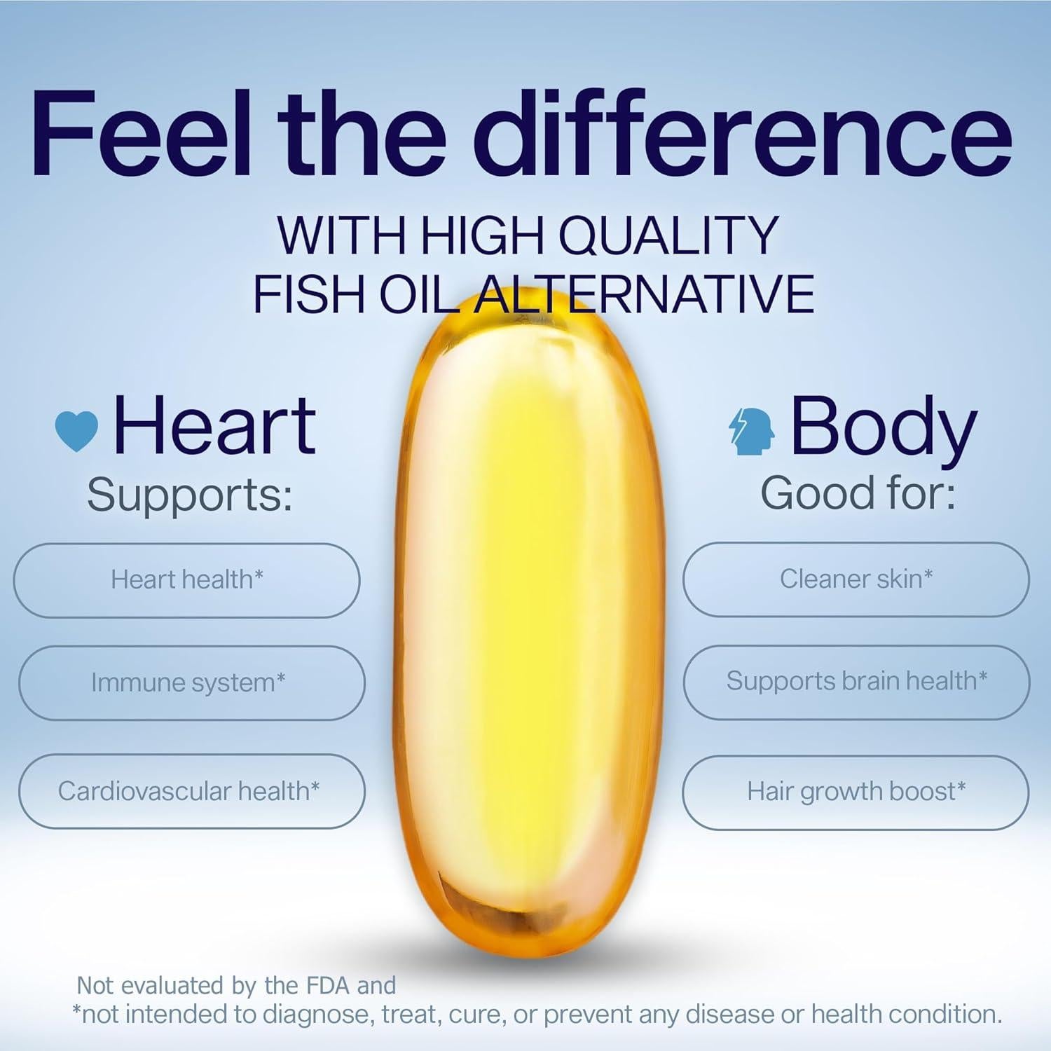 Suplemento Omega 3 y 6 Vegetal YES - 120 Cápsulas