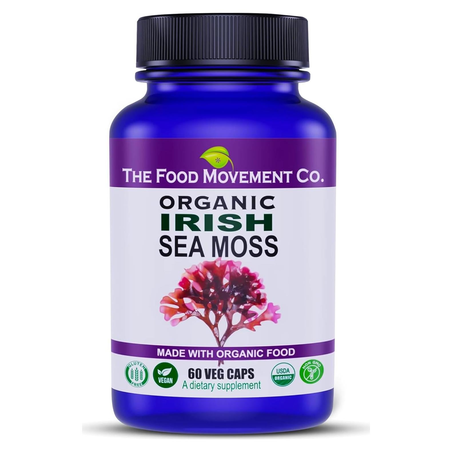 Musgo Marino Irlandés Orgánico 60 Cápsulas - Alimento Prebiótico