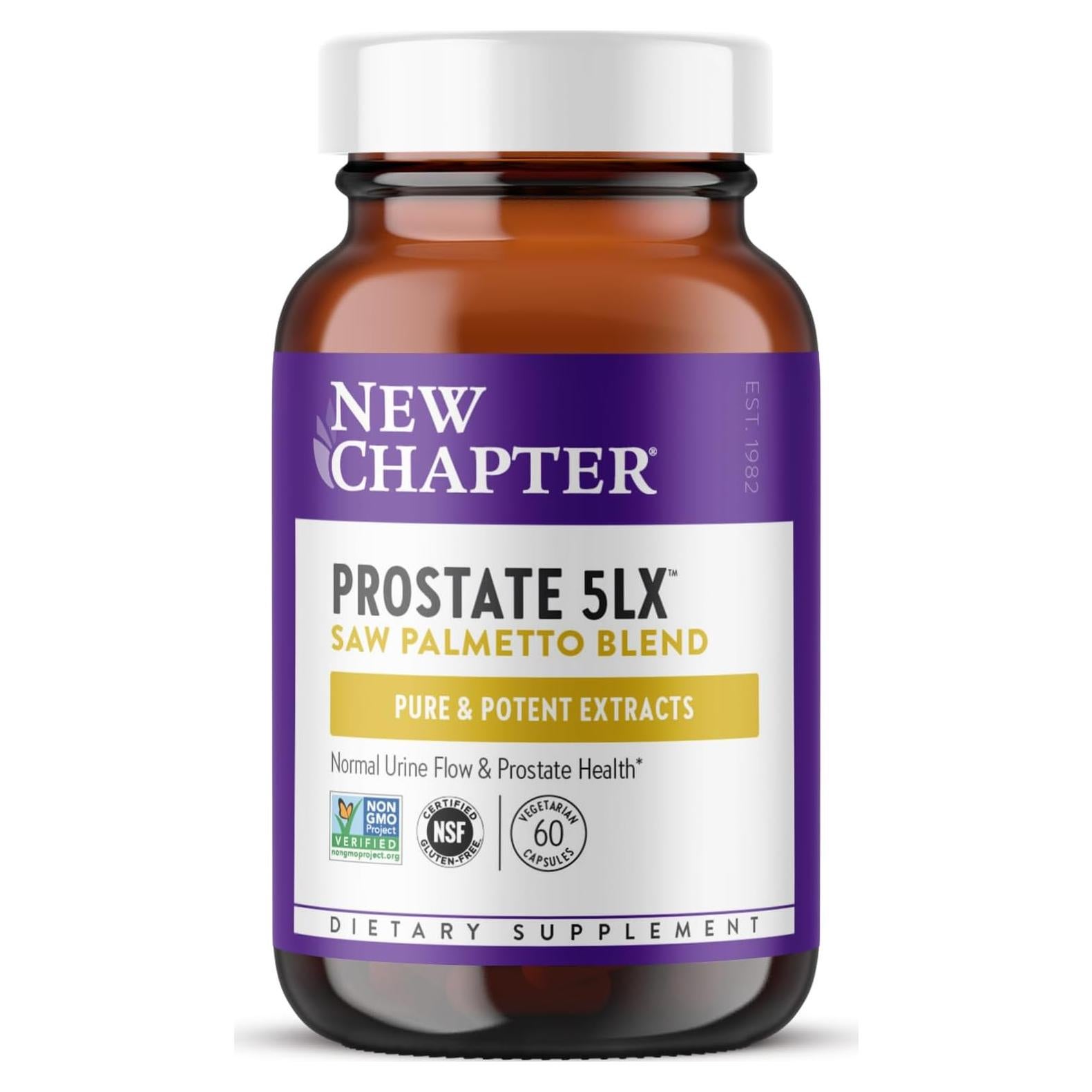 Suplemento Prostate 5LX New Chapter - 60 Cápsulas Vegetarianas