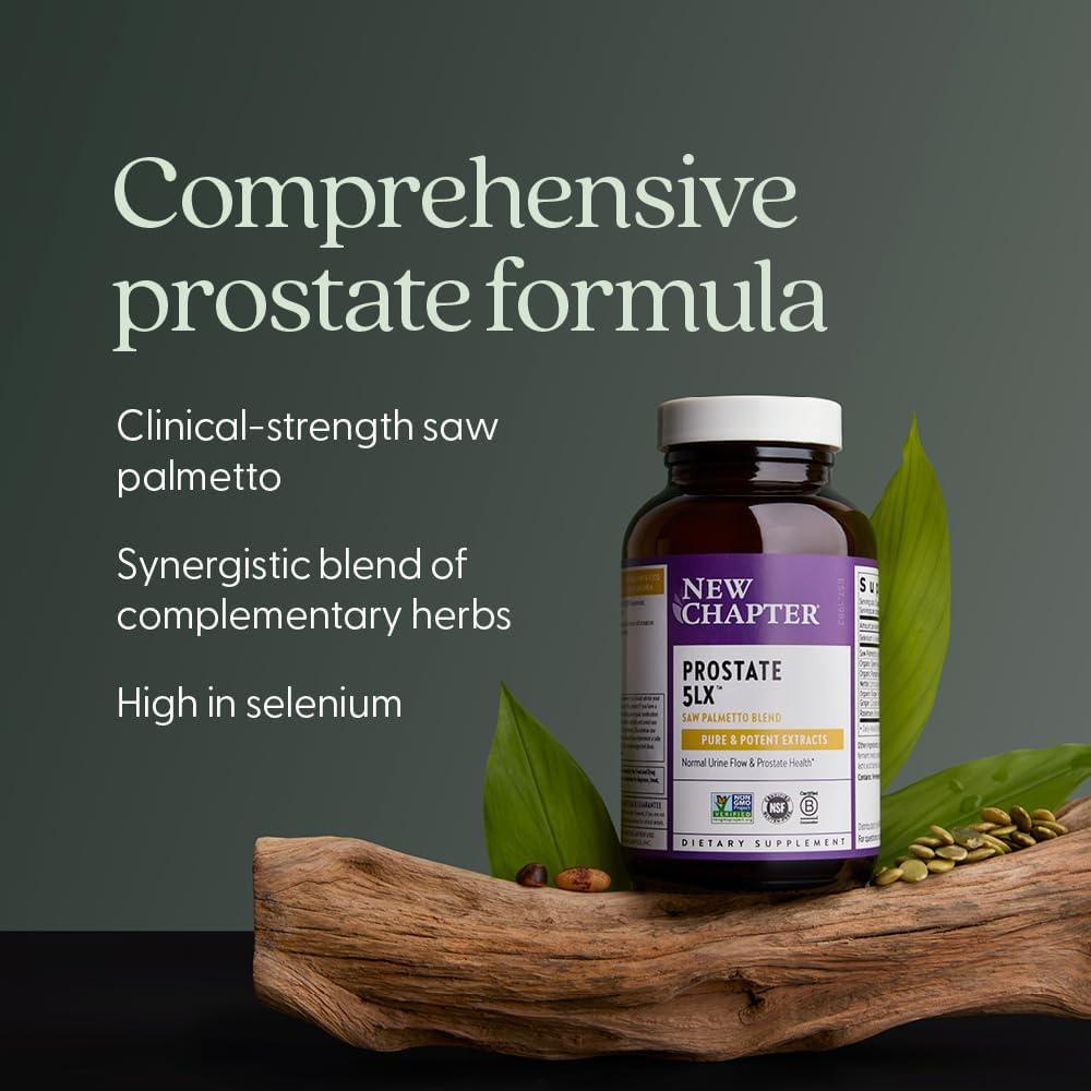Suplemento Prostate 5LX New Chapter - 60 Cápsulas Vegetarianas