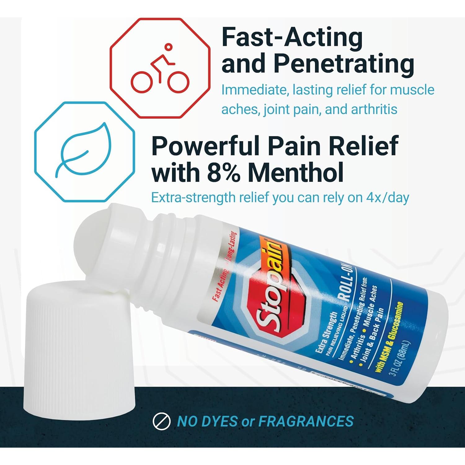 Stopain Gel Roll-On 85 ml Alivio Dolor Rápido Artritis