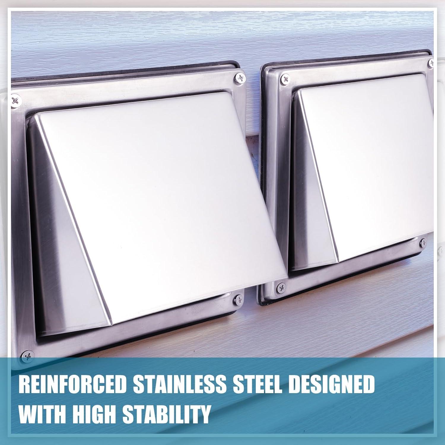 Cubierta de Ventilación para Secadora Gisafai 10.16 cm Acero Inoxidable