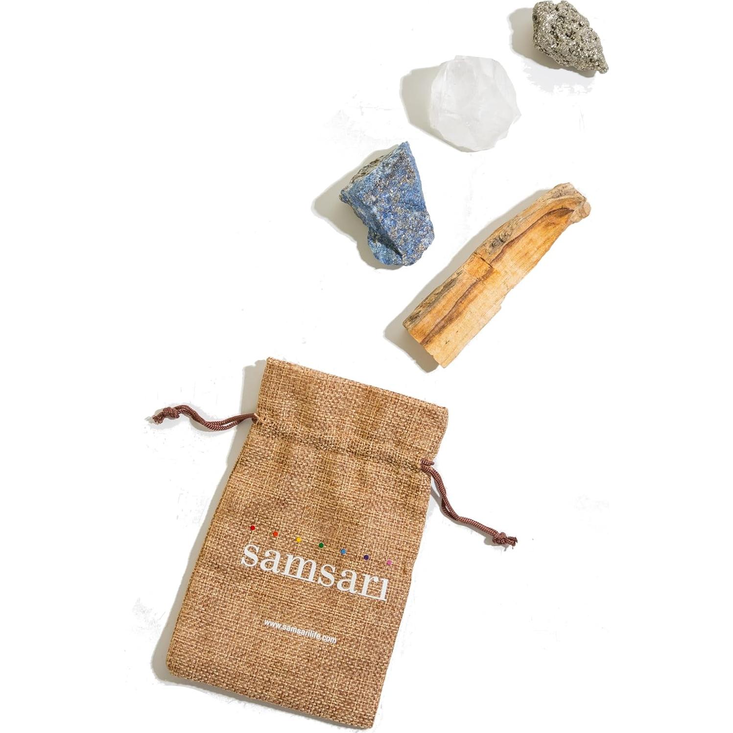 Juego de Sanación de Cristales XL Abundancia 5 Piezas SAMSARI