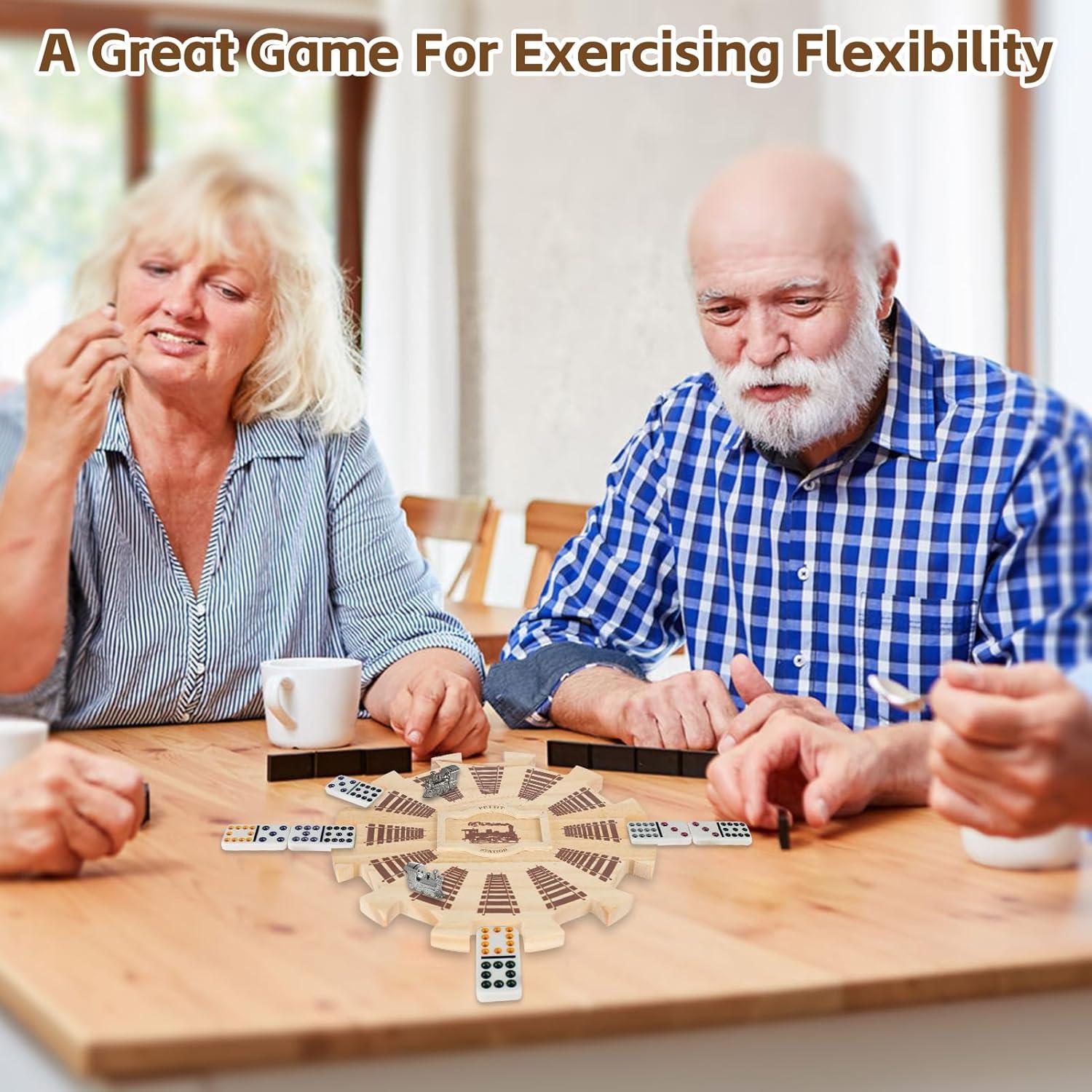 Círculo de Dominó Mexicano de Madera NVAAV para 12 Jugadores