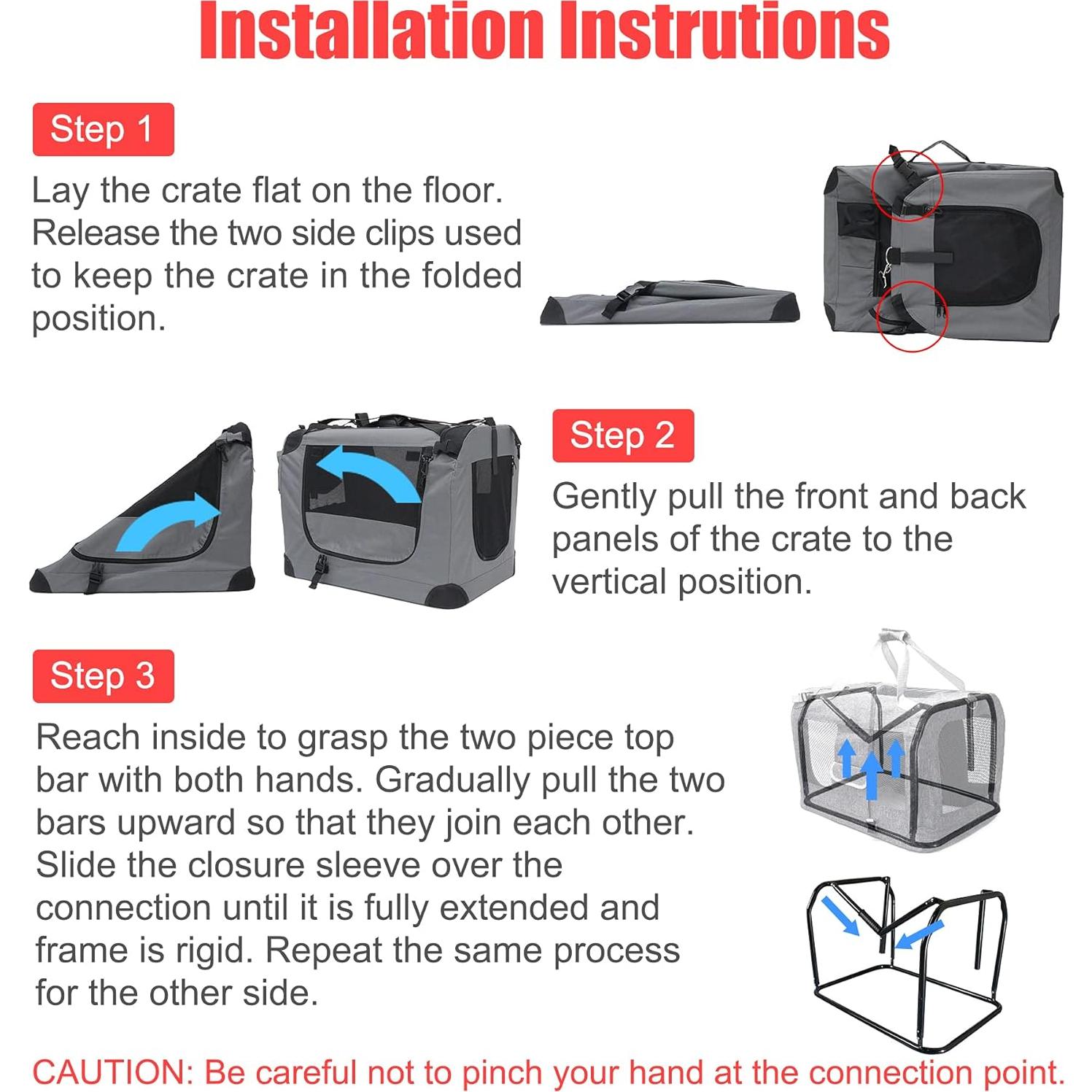 Transportín grande Prutapet 81x58x58 cm suave para mascotas
