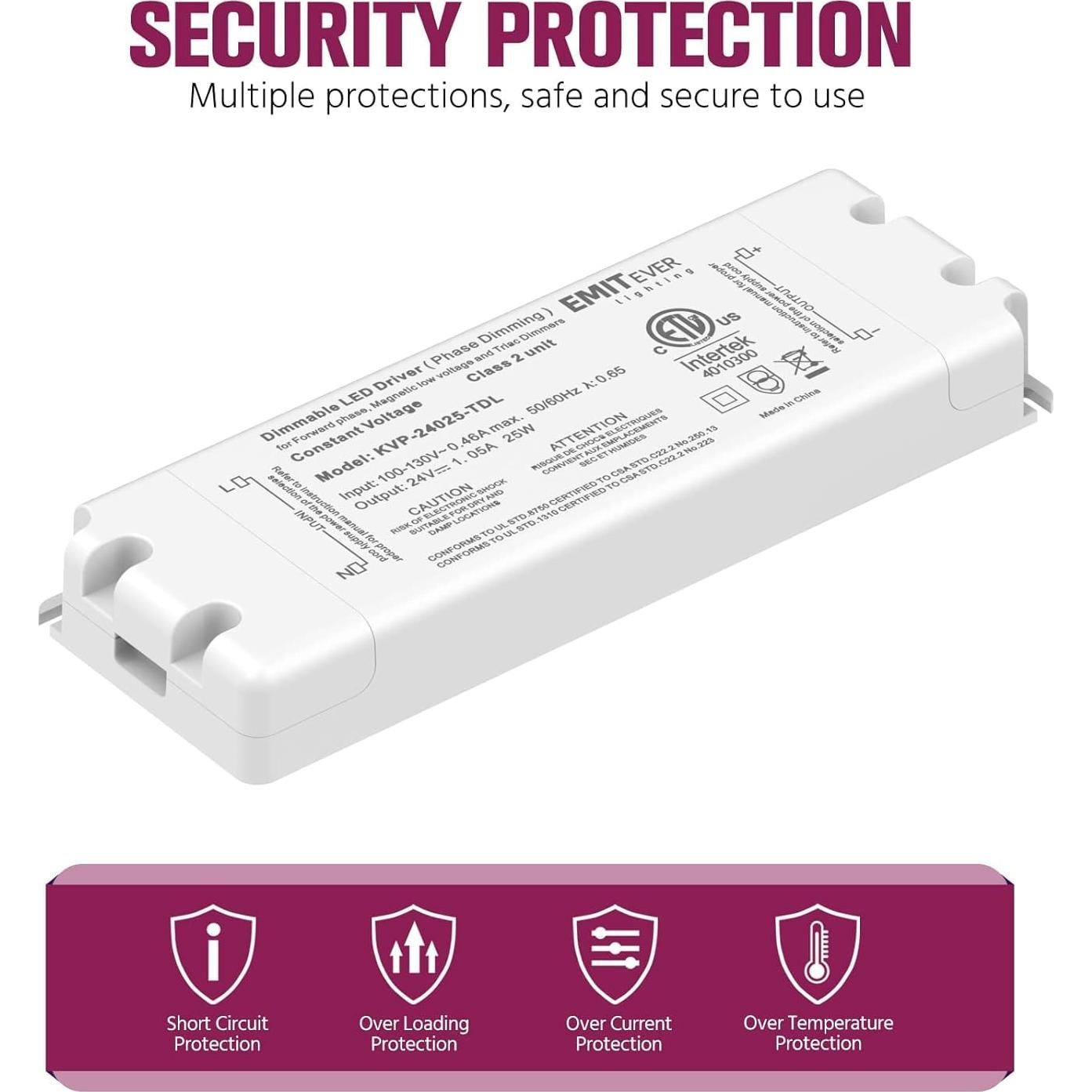 Controlador Regulable Triac EMITEVER 25W 24V 2 Pcs LED