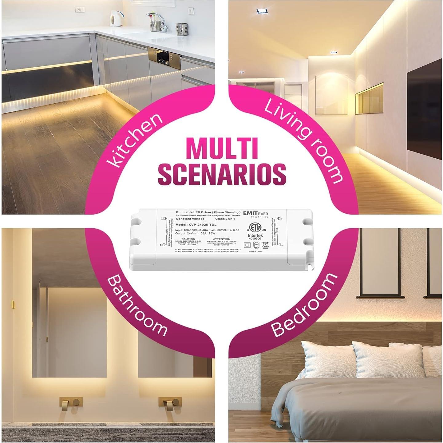 Controlador Regulable Triac EMITEVER 25W 24V 2 Pcs LED