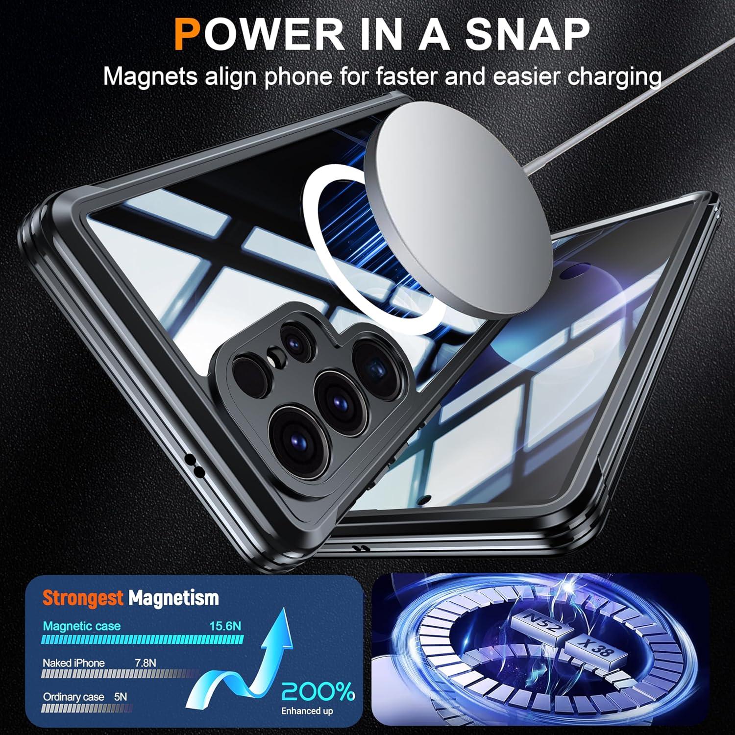 Funda Magnética de Privacidad HOYZNBI para Samsung Galaxy S24 Ultra