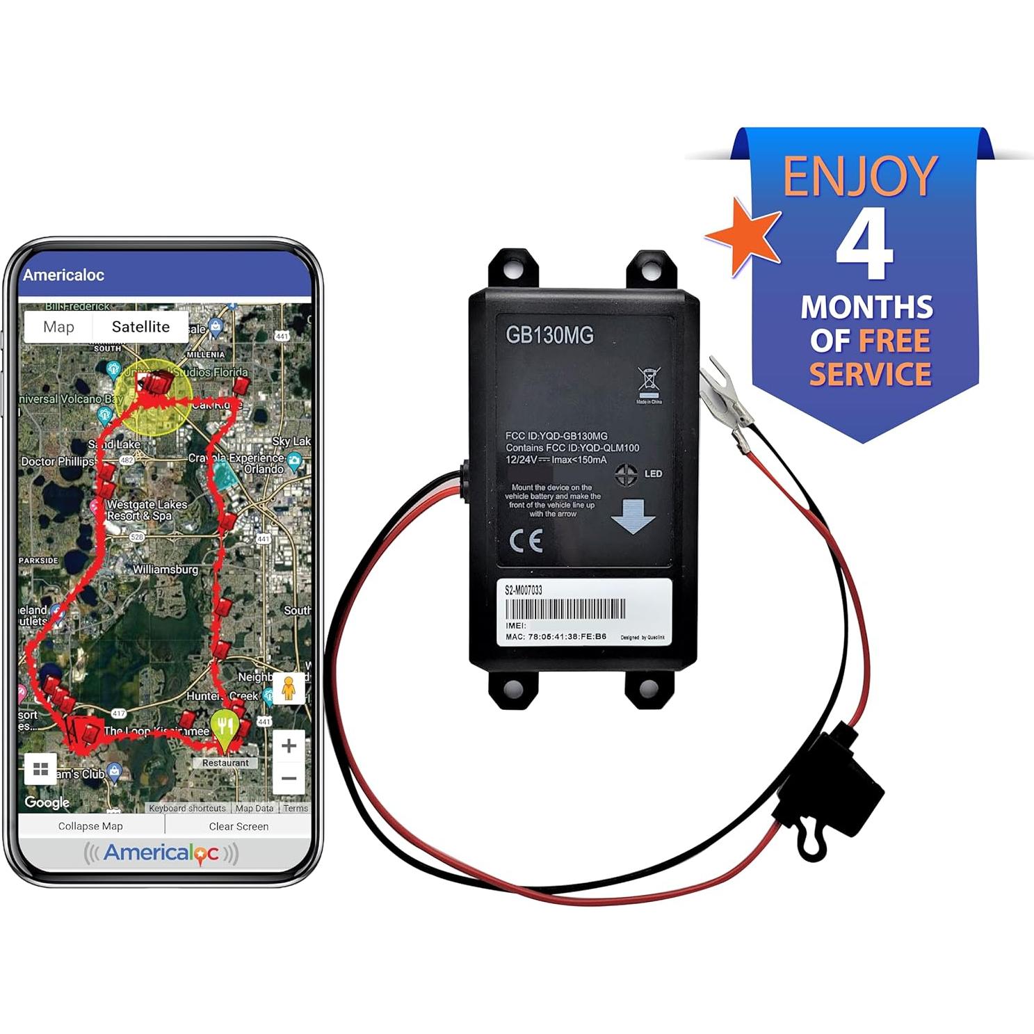 Rastreador GPS Americaloc GB130MG Instalación Fácil 130g