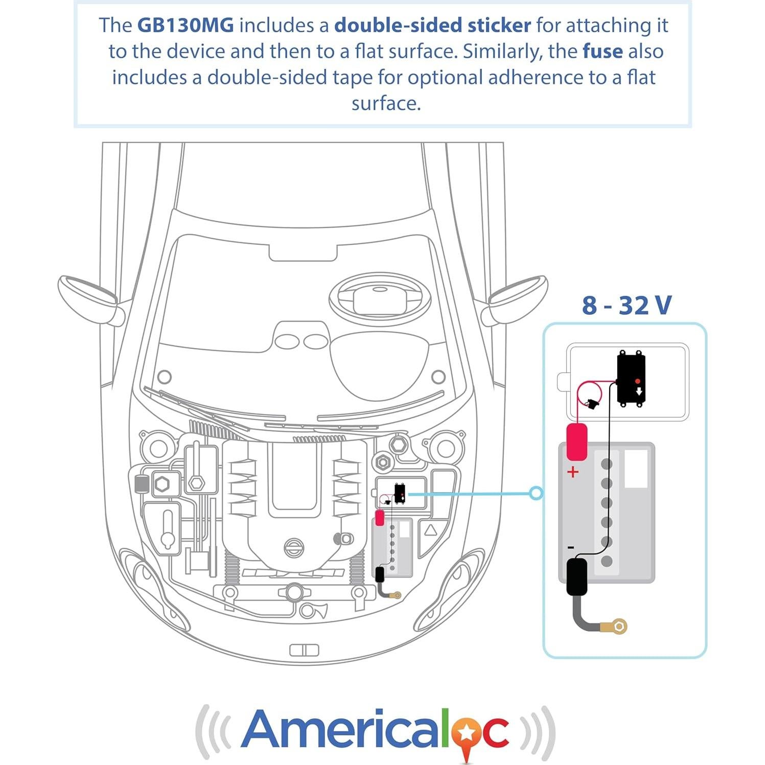 Rastreador GPS Americaloc GB130MG Instalación Fácil 130g