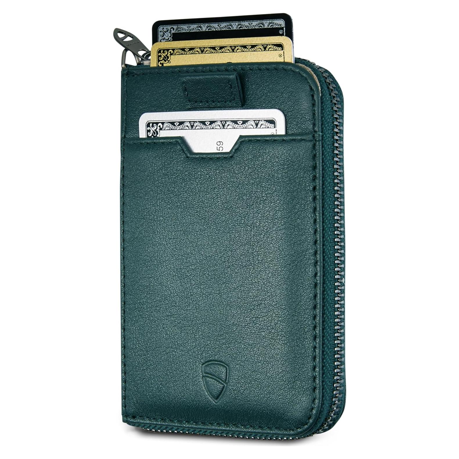 Cartera de Cuero Minimalista Vaultskin NOTTING HILL con RFID