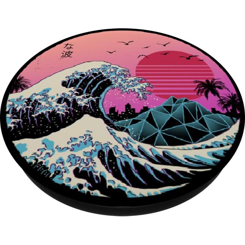 PopGrip Adhesivo PopSockets Ola Grande Kanagawa Anime 4.1cm