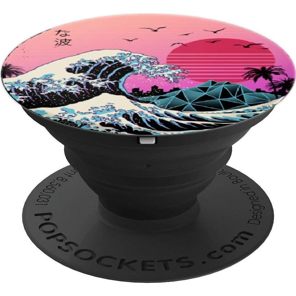PopGrip Adhesivo PopSockets Ola Grande Kanagawa Anime 4.1cm