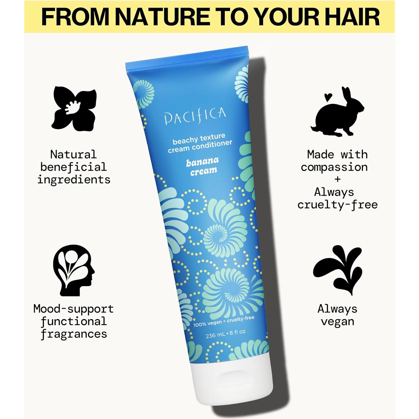 Acondicionador Texturizante Pacifica Crema de Plátano 245g