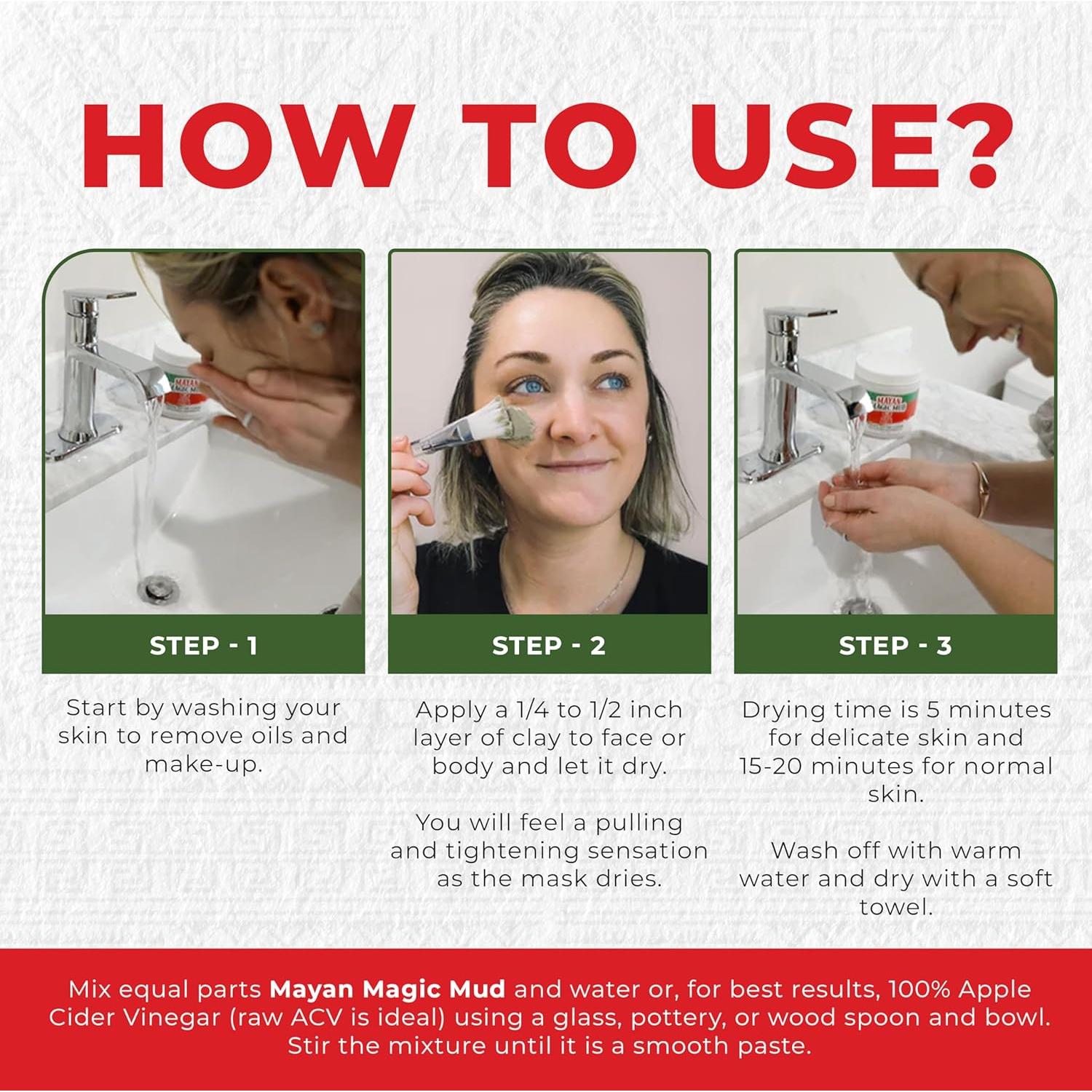 Mascarilla Facial Barro Mágico Maya 454g Bentonita Calcio