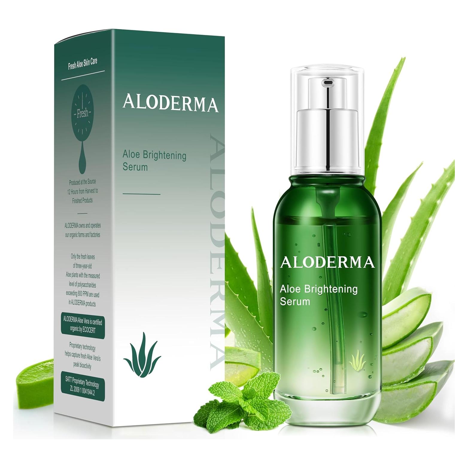 Suero Iluminador Aloderma Aloe Vera 65% Niacinamida 48g